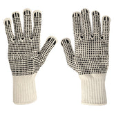 Guantes de alodón con puntos blancos talla unica pretul